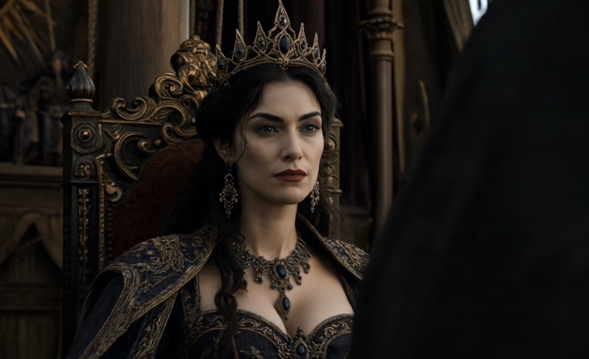 Empress Ariel, a character from the Crownfall dark fantasy universe