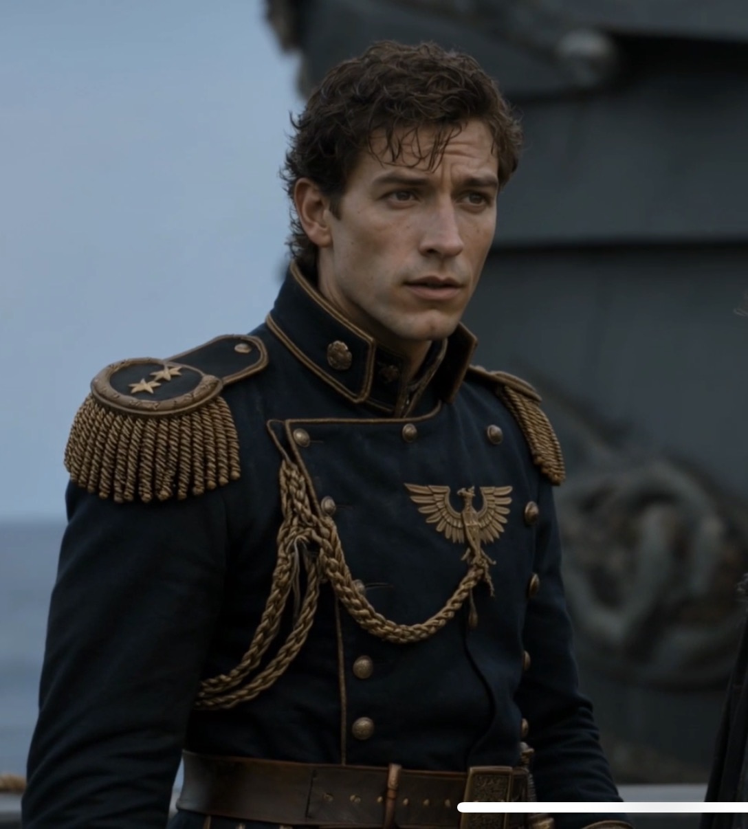 Portrait of Jorund Hess in Varian uniform in Crownfall