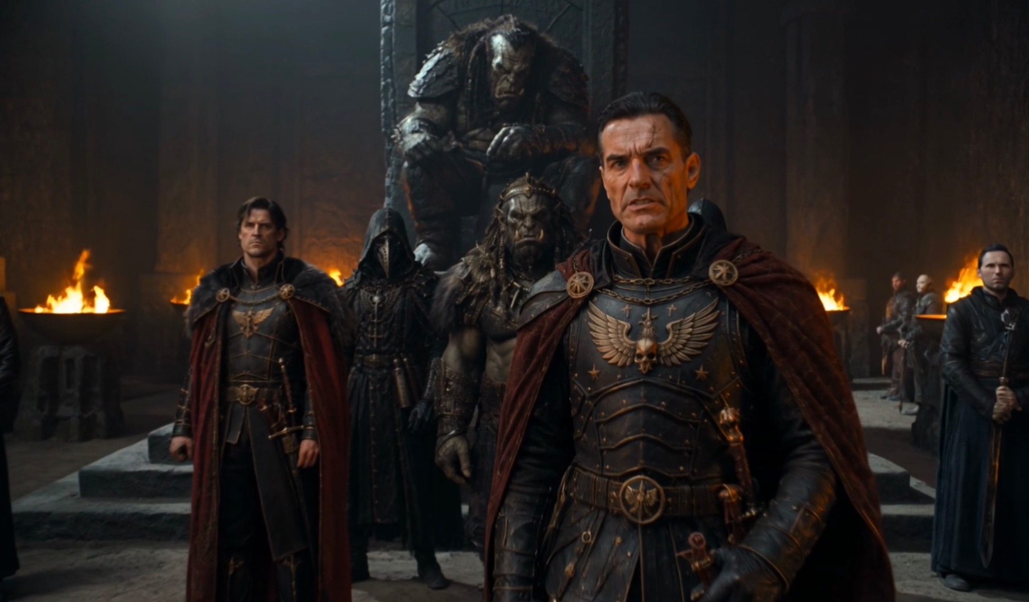 Markus Adler commanding the Varian occupation of Lorae'ln