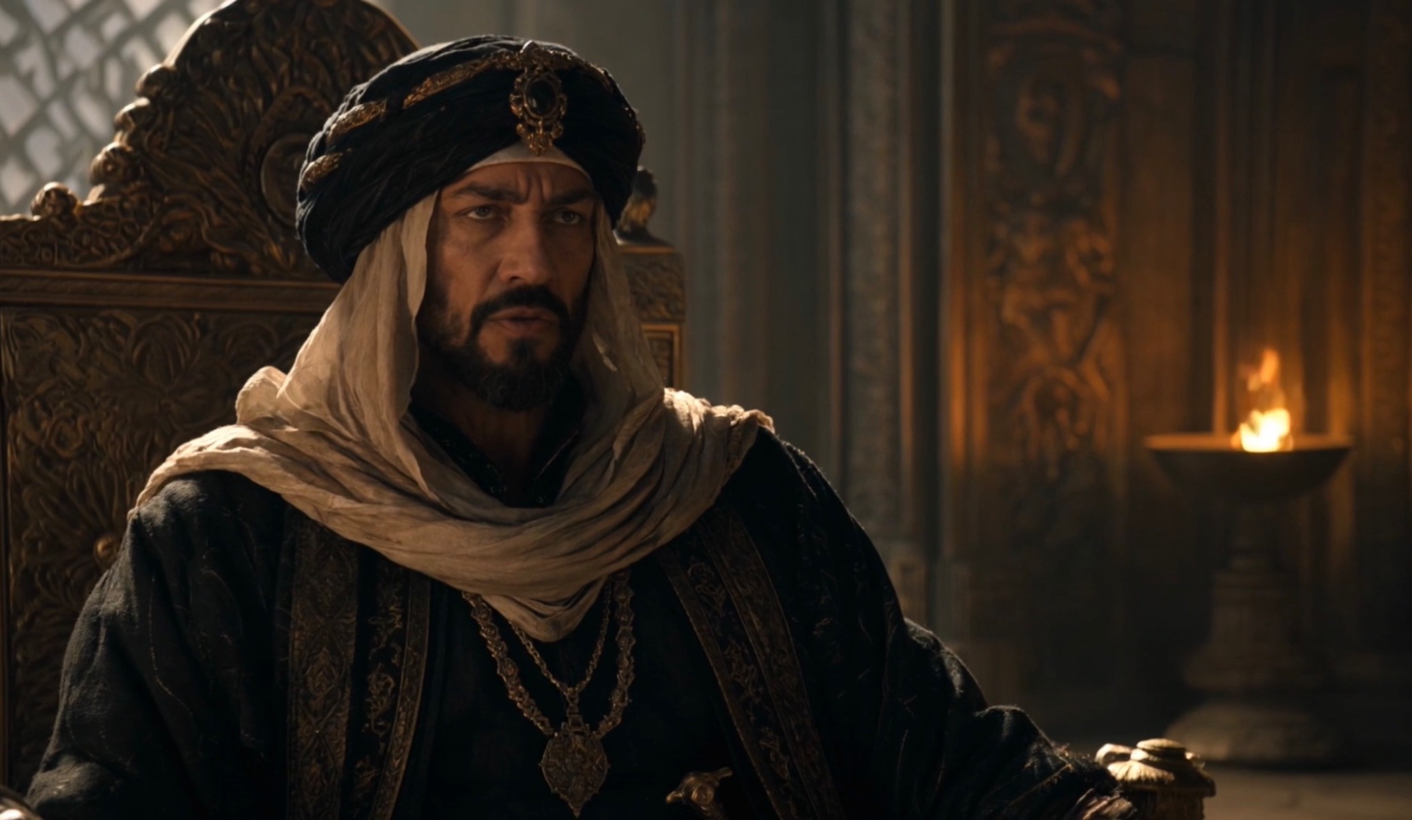 Sultan Jamal II, a character from the Crownfall dark fantasy universe